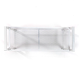 Стелаж етажерка металевий збірний, органайзер для підлоги на 2 полиці 60х26х60 см, білий, фото 6