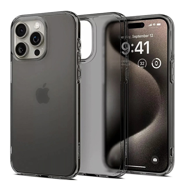 Чохол Spigen Matte Black Case для iPhone 15 Pro
