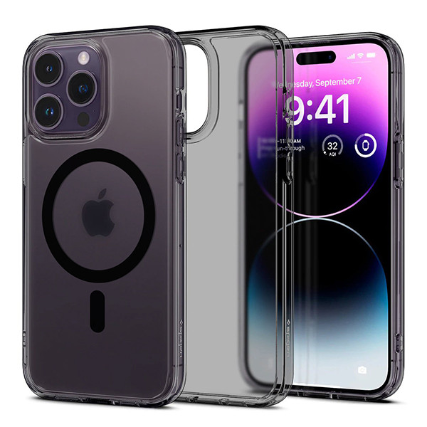 Чохол Spigen Matte Black Case with MagSafe для iPhone 14 Pro