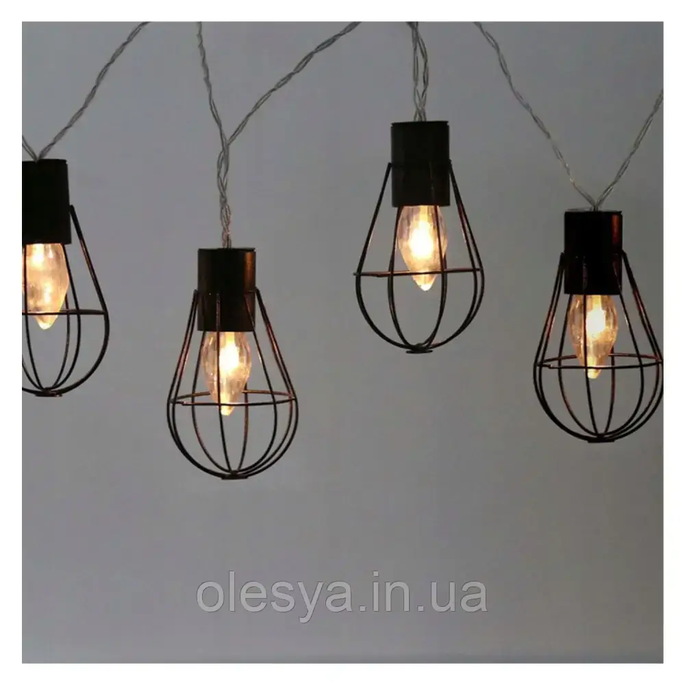 Лампи на сонячних батареях, декоративні, 4 м, лофт Bass Polska BH 12794, фото 1