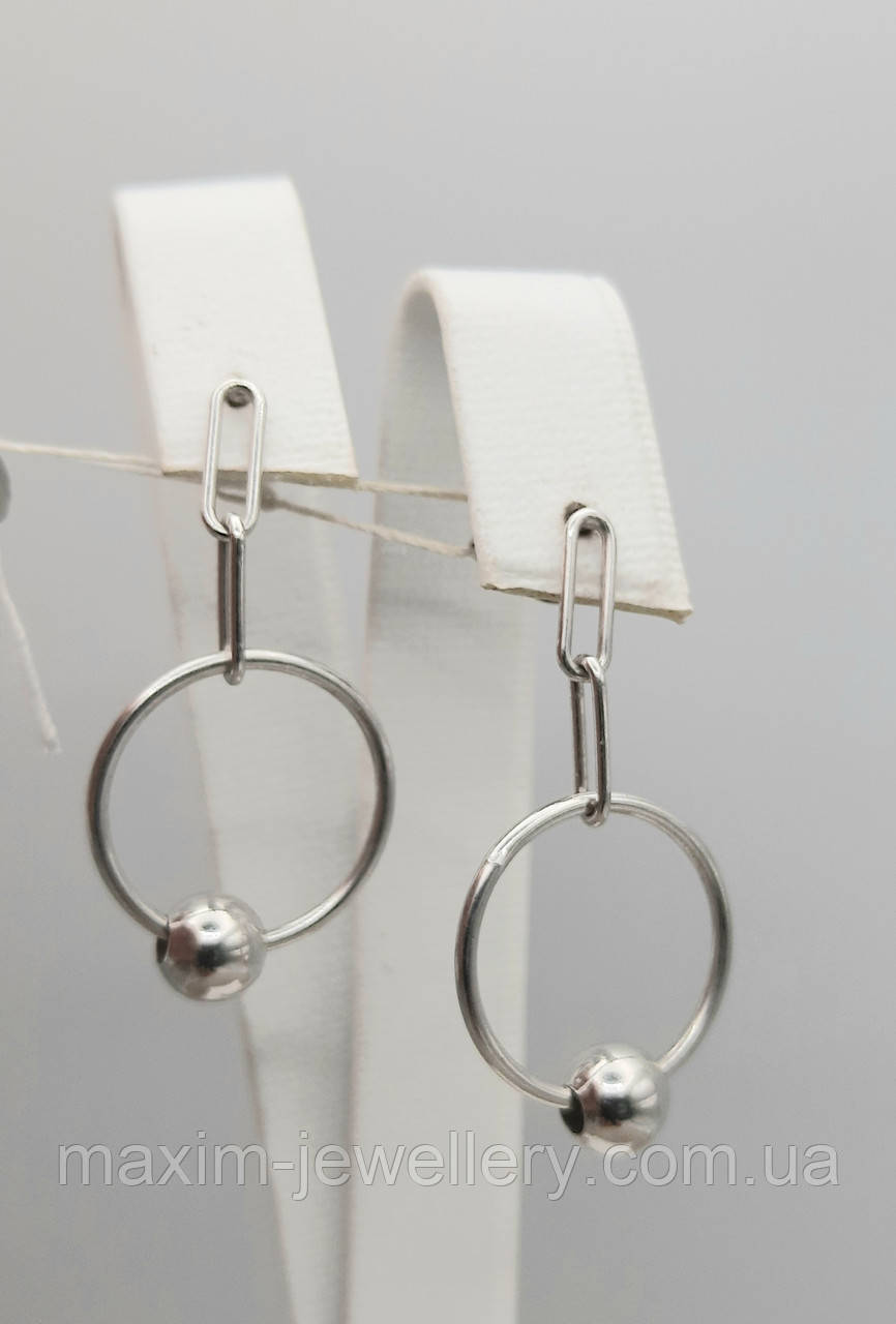 Сережки зі срібла, фото 1