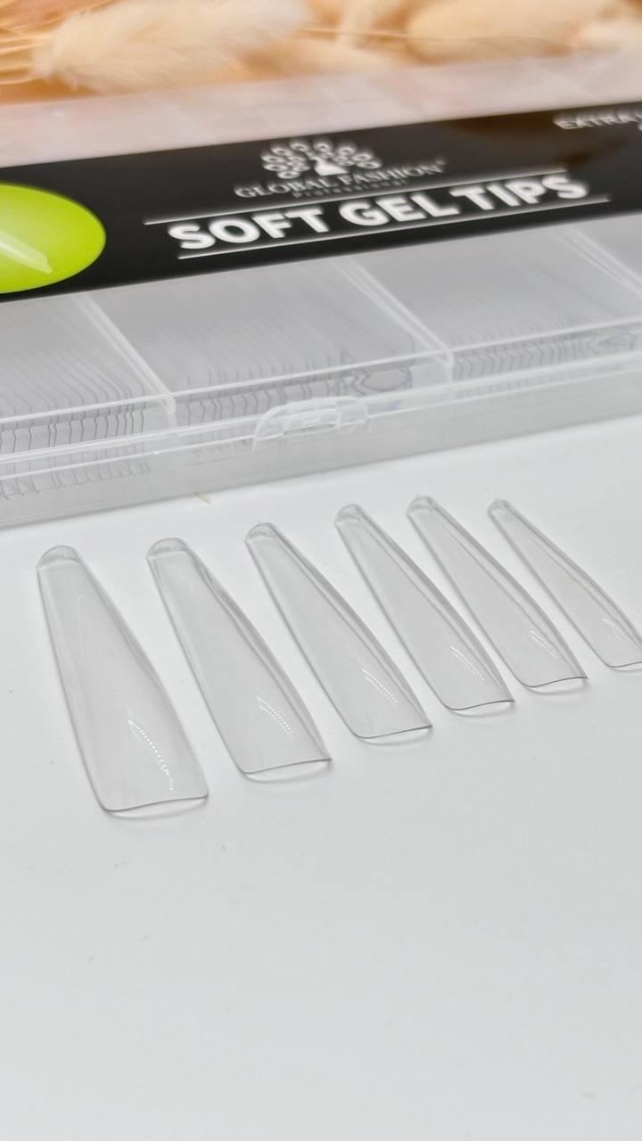 Гелеві типси Global Fashion, 240 шт. прозорі (зелена)