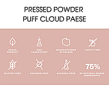 Компактна пудра Вирівнююча матова Pressed Powder Puff Cloud Face Paese 9,5g, фото 6