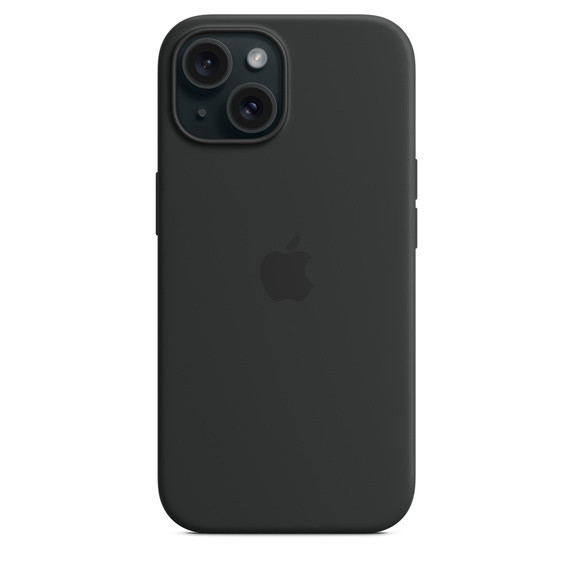 Чохол Silicone Case with MagSafe для iPhone 15 — Black