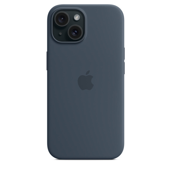 Чехол Silicone Case with MagSafe для iPhone 15 - Storm Blue