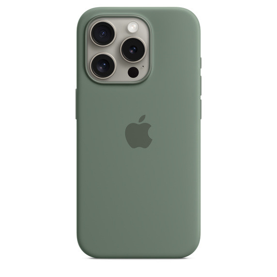 Чехол Silicone Case with MagSafe для iPhone 15 Pro - Cypress