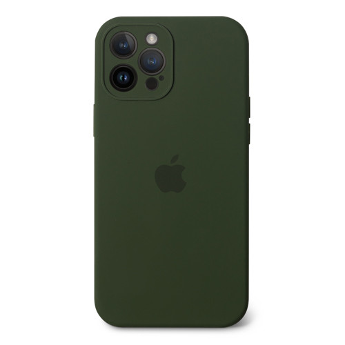 Чехол Silicone case Full Camera Protective для IPhone 15 Pro - Army Green