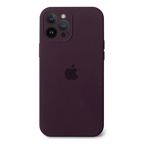 Чехол Silicone case Full Camera Protective для IPhone 15 Pro Max - Elderberry