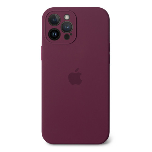 Чохол Silicone case Full Camera Protective для IPhone 15 — Marsala