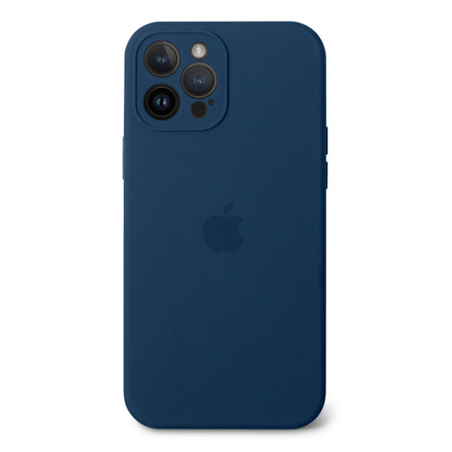 Чехол Silicone case Full Camera Protective для IPhone 15 Pro Max - Navy Blue