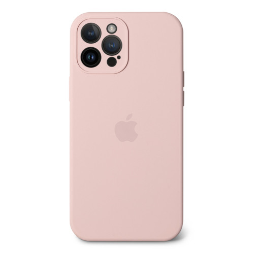 Чехол Silicone case Full Camera Protective для IPhone 15 Pro Max - Pink Sand