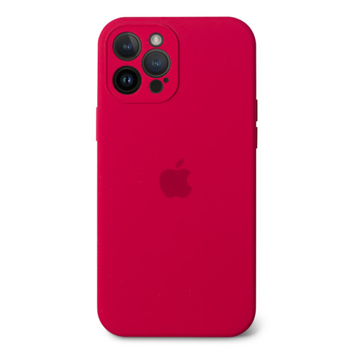 Чехол Silicone case Full Camera Protective для IPhone 15 - Rose Red