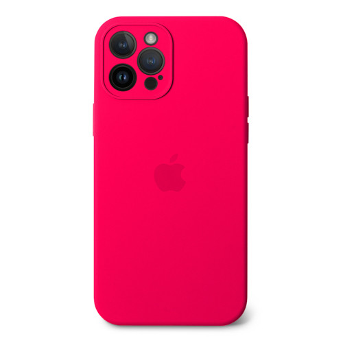 Чехол Silicone case Full Camera Protective для IPhone 15 Pro - Shiny Pink
