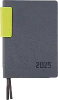 УЦІНКА. Щоденник датований 2025 (368 стор, А5, лінія, темно-сірий) Leo Planner Infinity 252534