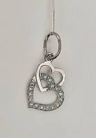 Підвіска "Серце" з цирконієм зі срібла