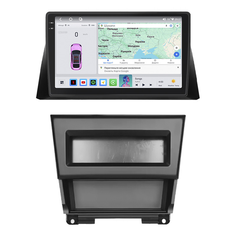 Штатна магнітола Lesko для Honda Accord VIII Рестайлінг 2011-2015г 10" 4/64 QLED CarPlay 4G Wi-Fi 360 Prime