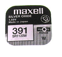 Батарейка для годинників Maxell SR1120SW (381) 1.55V 55mAh Срібно-цинкова, 10 штук