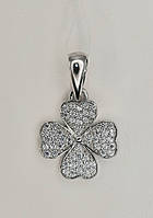 Підвіска "Клевер" з цирконієм зі срібла