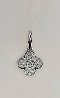 Підвіска "Клевер" з цирконієм зі срібла