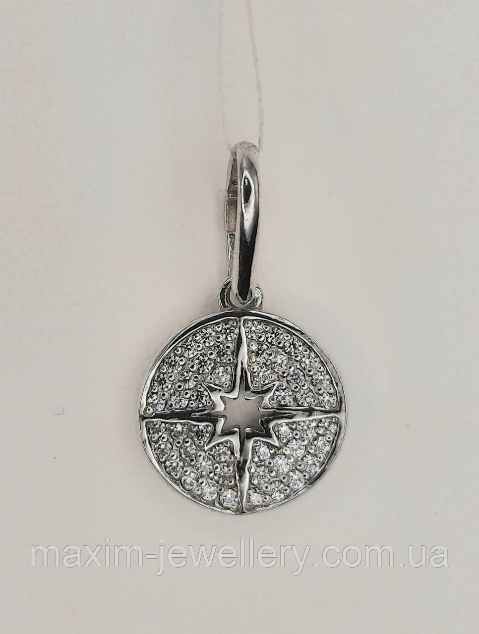 Підвіска "Зірка" з цирконієм зі срібла, фото 1