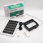 Вуличний ліхтар-прожектор із сонячною панеллю 50Вт 6500K + пульт, W722 / Світильник-прожектор для вулиці, фото 10