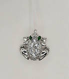 Підвіска "Жабка" з цирконієм зі срібла, фото 2
