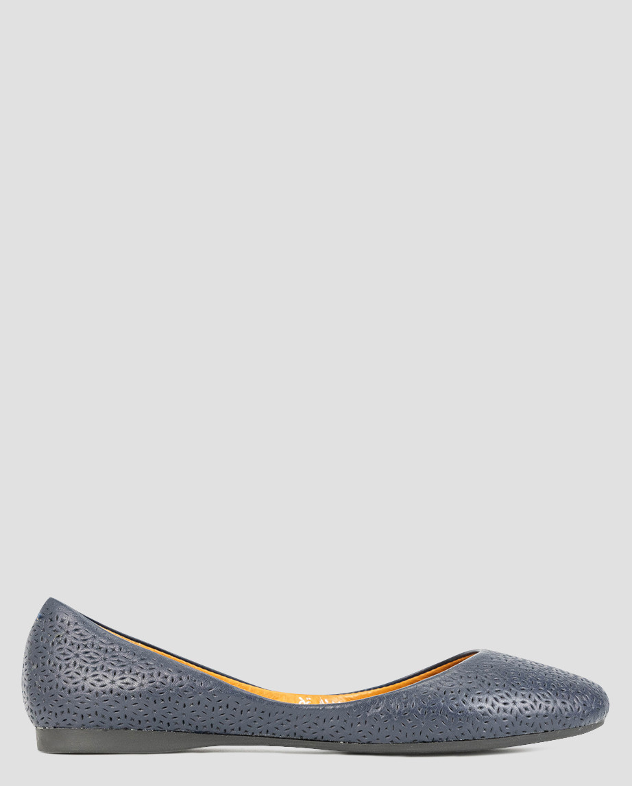 Балетки жіночі сині натуральна шкіра Україна Viscala — розмір 38 (23,8 см) (модель: Vis11764-01KDBlue), фото 1