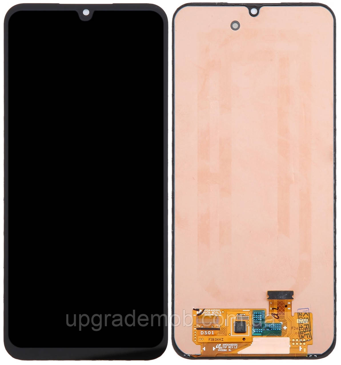 Дисплей модуль тачскрин Samsung A256 Galaxy A25 чорний OLED (Small LCD)