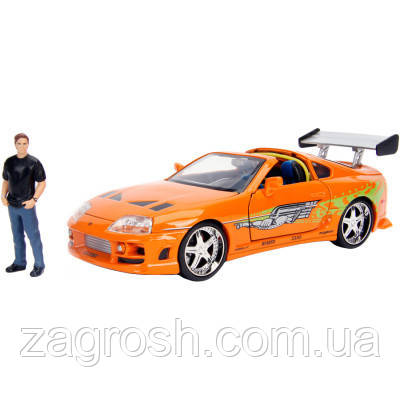 Promo Ціна! Машина Jada металева Форсаж Toyota Supra (1995) + фігурка Браяна 1:24 (253205001) - тільки на ZaGrosh.com.ua, фото 1