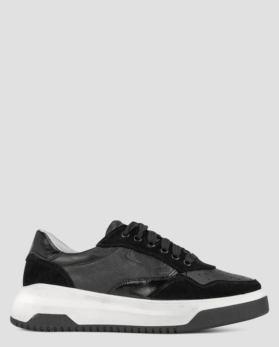 Кеди низькі жіночі літні чорні натуральна замша Україна VM Villomi — розмір 36 (23 см) (модель: VMVLusi-115KBlack), фото 1