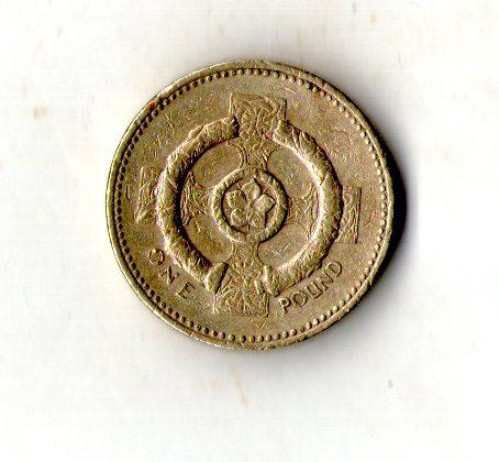 Велика Британія 1 фунт 2001 рік №1175, фото 1