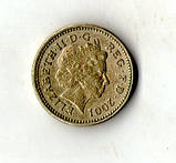 Велика Британія 1 фунт 2001 рік №1175, фото 2