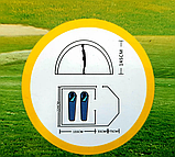 Намет туристичний двомісний 285х220х145 см з тамбуром, фото 8