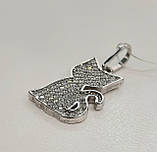 Підвіска "Кіт" з цирконієм зі срібла, фото 2