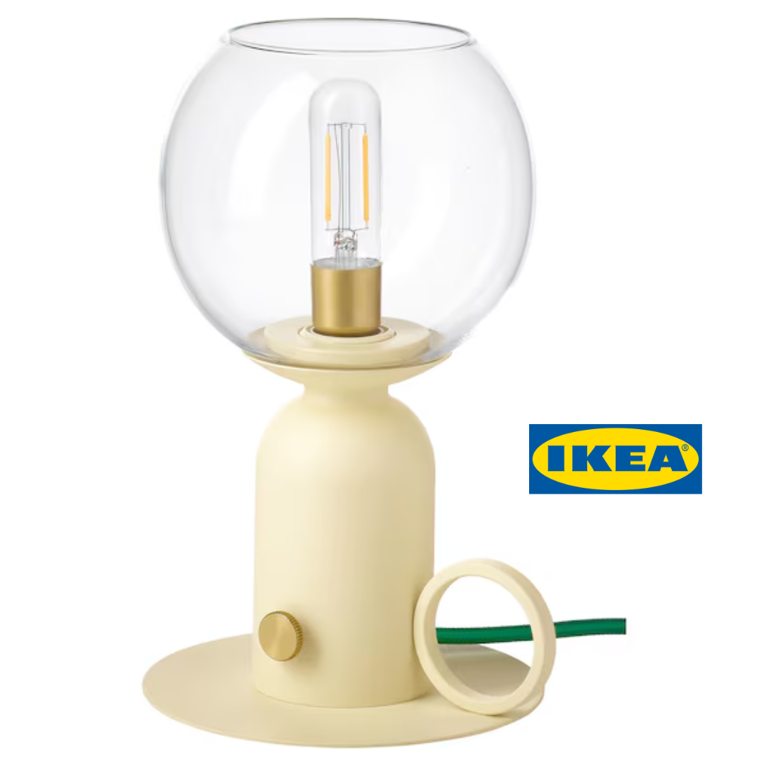 Настільна лампа IKEA ÅSKMULLER Бежева 505.782.68