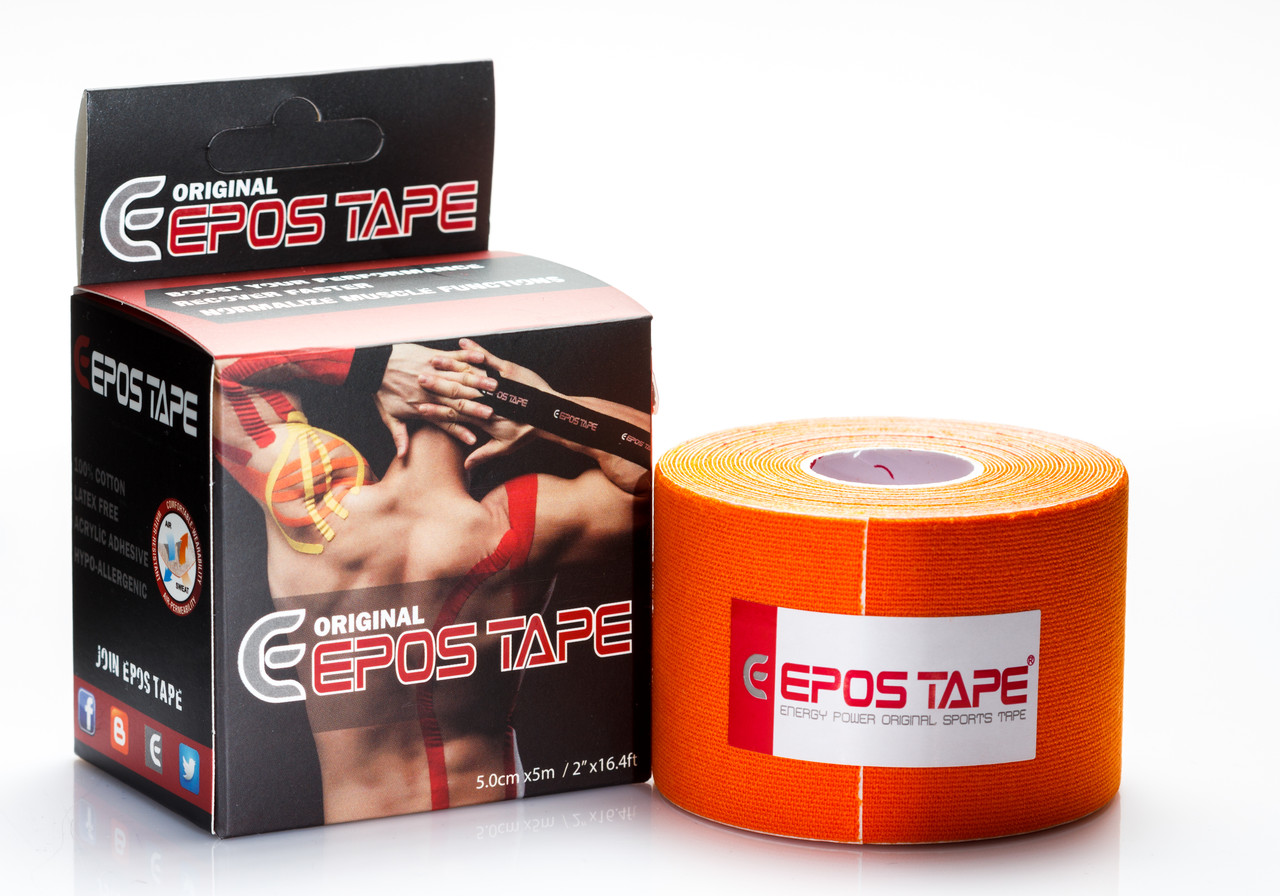 Кінезіотейп EPOS Tape (Південна Корея) Жовтогарячий