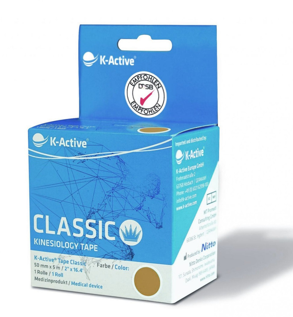 Кінезіотейп K-Active Classic (Японія) Бежевий