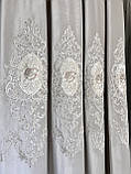 Комплект штор із оксамиту. Оксамитові штори з вишивкою. Красиві штори, фото 10