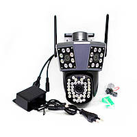 Вулична охоронна камера IP WiFi PC226 з трьома об'єктивами по 3 Мп з підсвічуванням та нічною зйомкою, фото 8