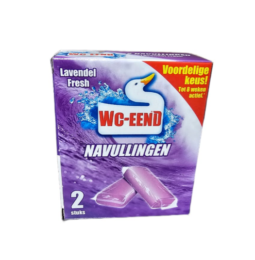 Таблетки для унітазу Wc-eend lavendel 2х40гр(40 штук) (АКЦІЯ!!! При покупці 40 штук ціна 13 гривень за штуку)  Італія