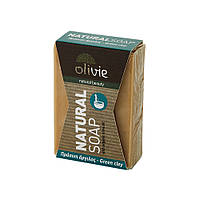 Мило оливкове із зеленою глиною 100 г Olivie