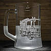 Пивний келих з гравіюванням Пожежної машини MAN - подарунок для пожежника, працівника ДСНС, автомобіліста, фото 2
