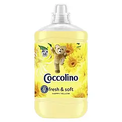 Концентрований кондиціонер-ополіскувач для білизни Coccolino Fresh&Soft (Happy Yellow) 1.7 л (68 прань)