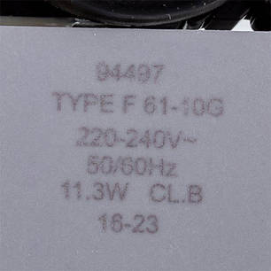 Двигун вентилятора F61-10G + крильчатка для холодильника Whirlpool 481936170011, фото 3