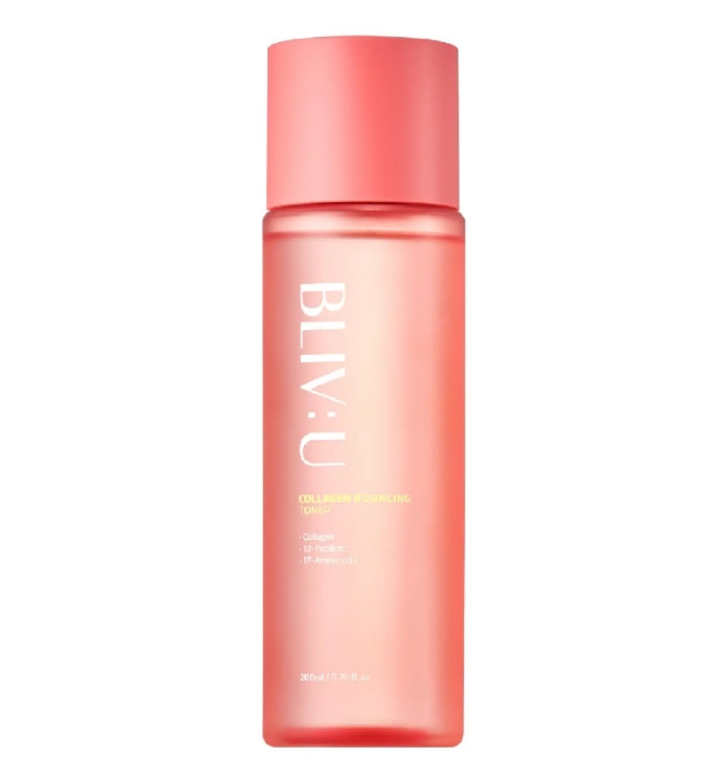 Колагеновий тонер із кислотами Bliv:U Collagen Bouncing Toner 200 мл