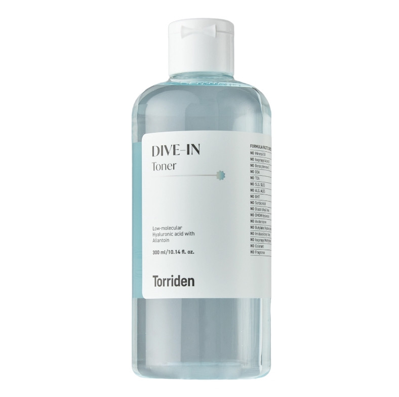 Зволожувальний тонер із гіалуроновою кислотою Torriden Dive-In Low Molecular Hyaluronic Acid Toner 300 мл