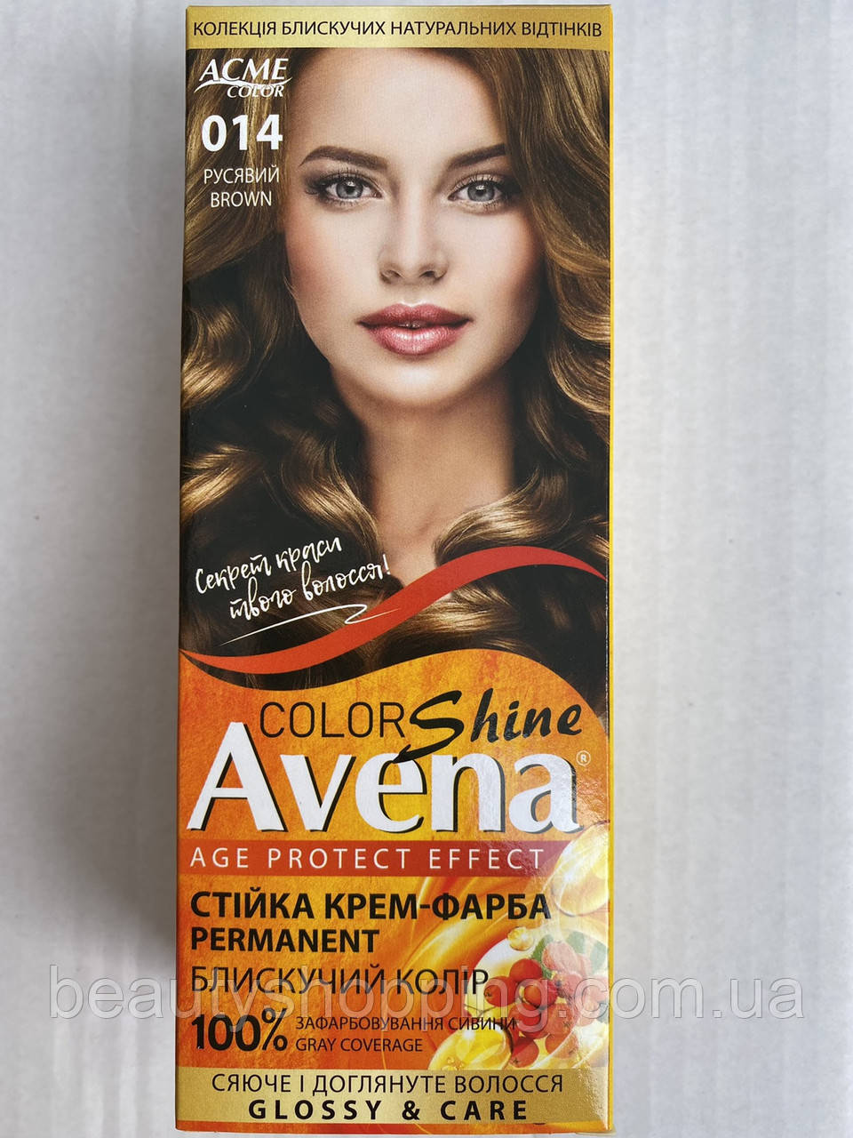 Рябіна фарба для волосся Avena Shine color 014 Русявий Acme Color