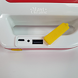 Ручний ліхтар на сонячній батареї з функцією Power bank 2000mAh -TJ-5158, червоний, фото 9