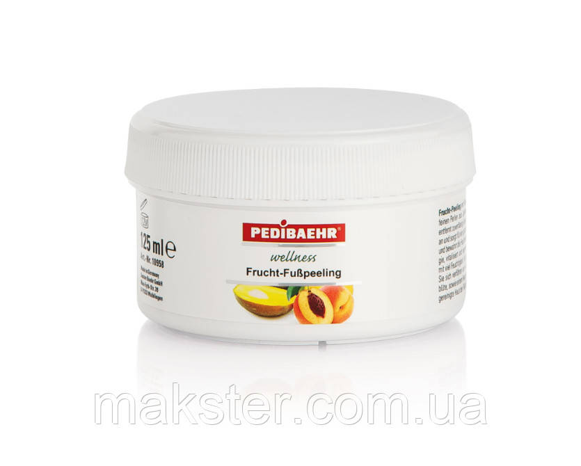 Скраб для рук і ніг фруктовий з олією манго та персику PediBaehr Frucht-Fupeeling, 125 мл