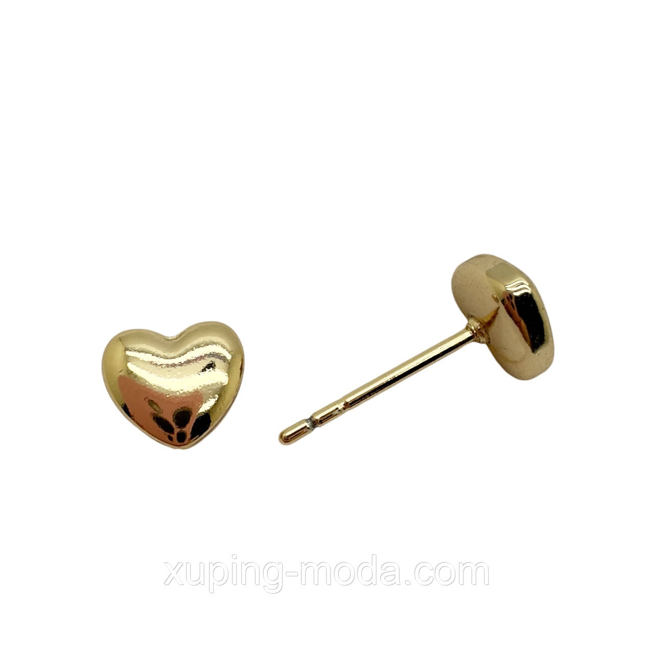 Сережки xuping. 5 мм. 18 к, фото 1